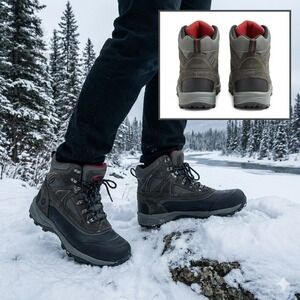 Kodiak Men Winter Boots Waterproof Insulated Leather -40F Rated Gray Size 13 NWT